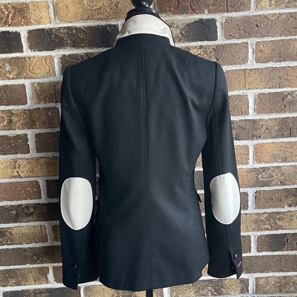 New BANANA REPUBLIC Classic Wool black blazer jacket career cocktail - Picture 5 of 15